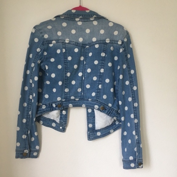 Fire Los Angeles Size Small Denim Jean Crop Jacket - Picture 4 of 8